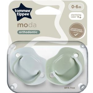 Tommee Tippee Moda játszócumi 2db 0-6hó - szürke/zöld 122447197 - Tommee Tippee