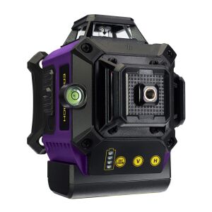 Ermenrich LN35 lézeres szintező, zöld sugár, 4D, 16 vonal, önbeálló, 360° vízszintes és függőleges, akkumulátor töltöttségi szint jelző, szintjelző - Lézeres szintező