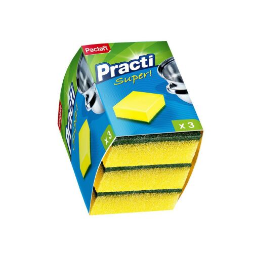 PACLAN PRACTI MOSOGATÓSZIVACS DÖRZSIVEL 3DB/CSOMAG 122452028