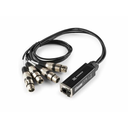 PD Connex CX192 (RJ45 &#8211; 4 db XLR 3Pin mama) DMX Kábel elosztó (0,7M) 122452962