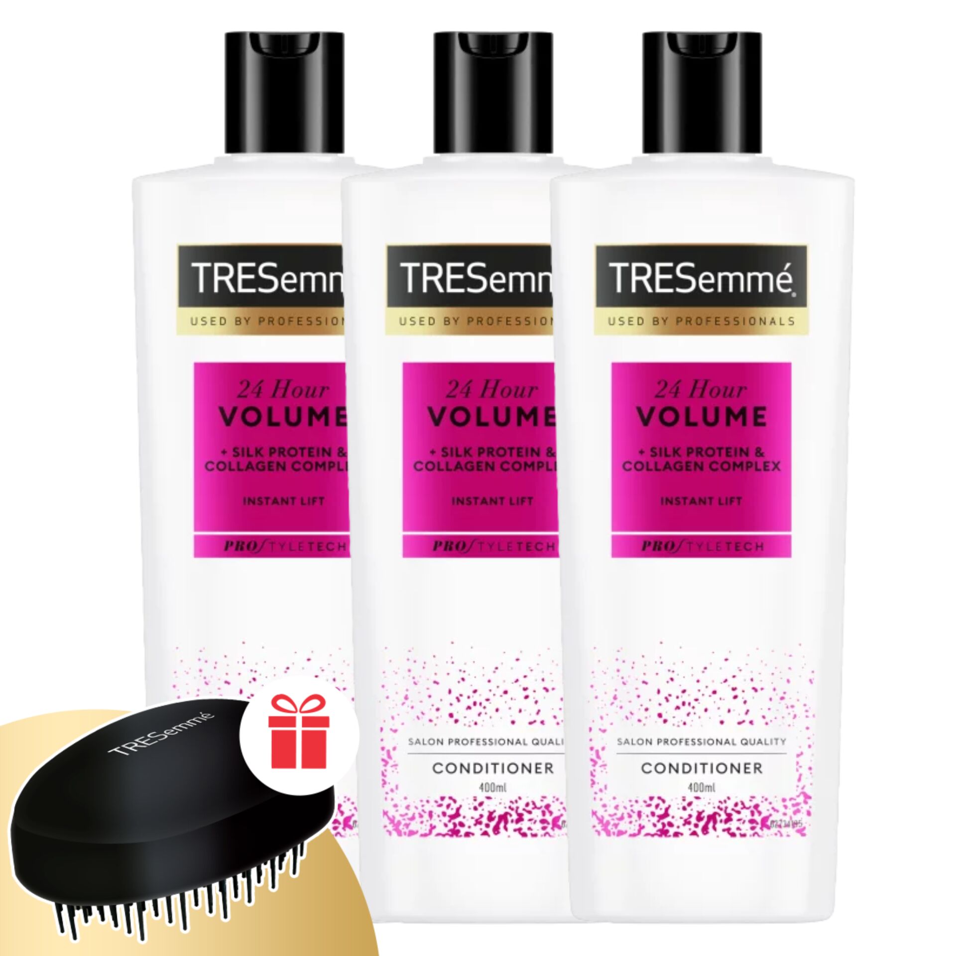 E-shop TRESemmé 24H kondicionér pre objem jemných vlasov 3x400ml + darče...