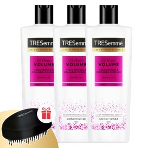 TRESemmé 24 Hour Volume Odżywka do włosów 3x400ml z darmową szczotką do włosów - Odżywka do włosów