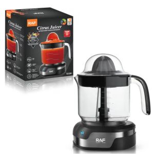 RAF R-638 Citruspresse, elektrischer Zitruspresse, 1200ml Fassungsvermögen, schwarz, mit Verpackung - Entsafter für Obst und Gemüse, Pressen