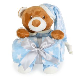 Cangaroo Addie bear babatakaró 75x90 cm - kék 122456499 - Babatakaró