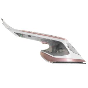 2 u 1 parno glačalo Adler AD 5044, 1800 W, 180 ml, 25 g/min, keramičko dno, LED zaslon, okomito i vodoravno glačanje, bijelo/zlatno 122472071 - Parno glačalo