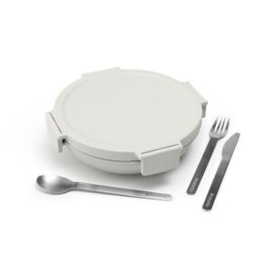 Bol de prânz Brabantia Make&Take 1006301, 1 l, etanș, etanș, fără BPA, gri deschis 122472164 - Brabantia Cutii alimentare