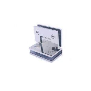 Balama inox, usa sticla, cabina dus, prindere sticla-sticla 90 grade, finisaj lucios 122473296 - Fixator