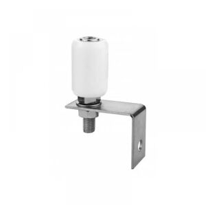 Ghidaj poarta culisanta, suport zincat cu o rola alba fixa, diametru 40 mm 122473284 - EmaConstruct