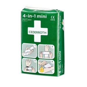 Cederroth 4-in-1 Mini-Schnellbinder 122474563 - Häusliche Pflege