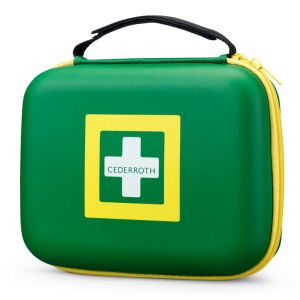 Cederroth Erste-Hilfe-Set, mittelgroß, grün und gelb, mit Griff und Reißverschluss - Cederroth