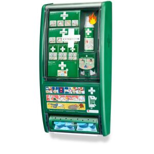 Stație de Prim Ajutor și Arsuri Cederroth - Kit complet de prim ajutor pentru locul de muncă pentru arsuri și răni - Cutie de prim ajutor