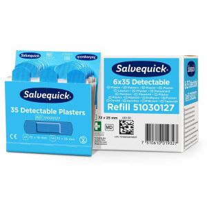 Cederroth Salvequick modrá detekovateľná náplň do obväzu 122474613 - Domáca starostlivosť