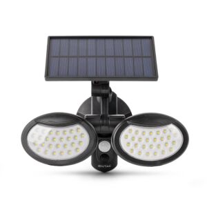 Entac Napelemes Műanyag Fali lámpa 10W SMD 2 fej mozgásérzékelővel 122474653
