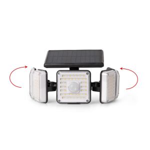 Entac Napelemes Fali Lámpa Mozgásérzékelővel és Beállítható Fejekkel - Entac