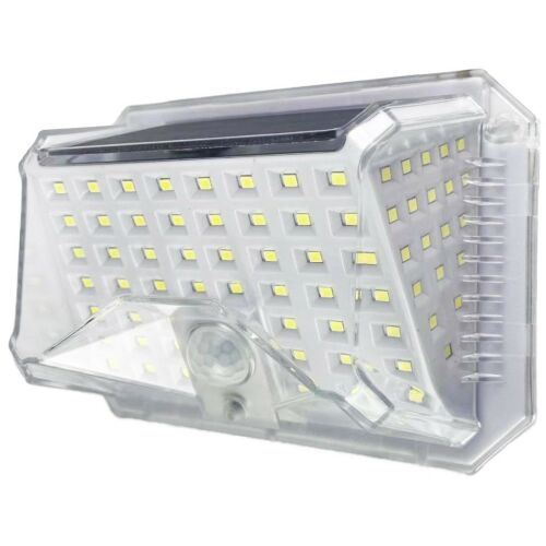 Entac Слънчева стенна лампа с детектор за движение, 120 LED, 1.5W SMD, IP44, 3 режима
