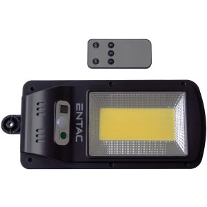 Entac 5W LED napelemes fali lámpa mozgásérzékelővel és távirányítóval, elülső nézet - Entac