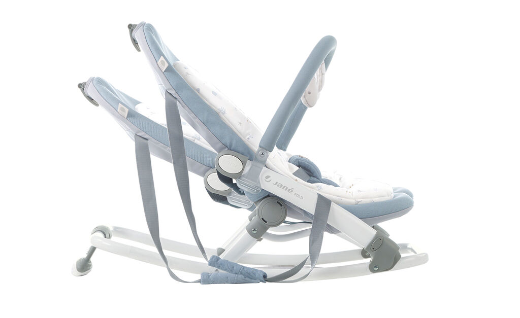 E-shop JANÉ Lehátko pohupujúce Fold od 0+ do 9kg, Lazuli Blue