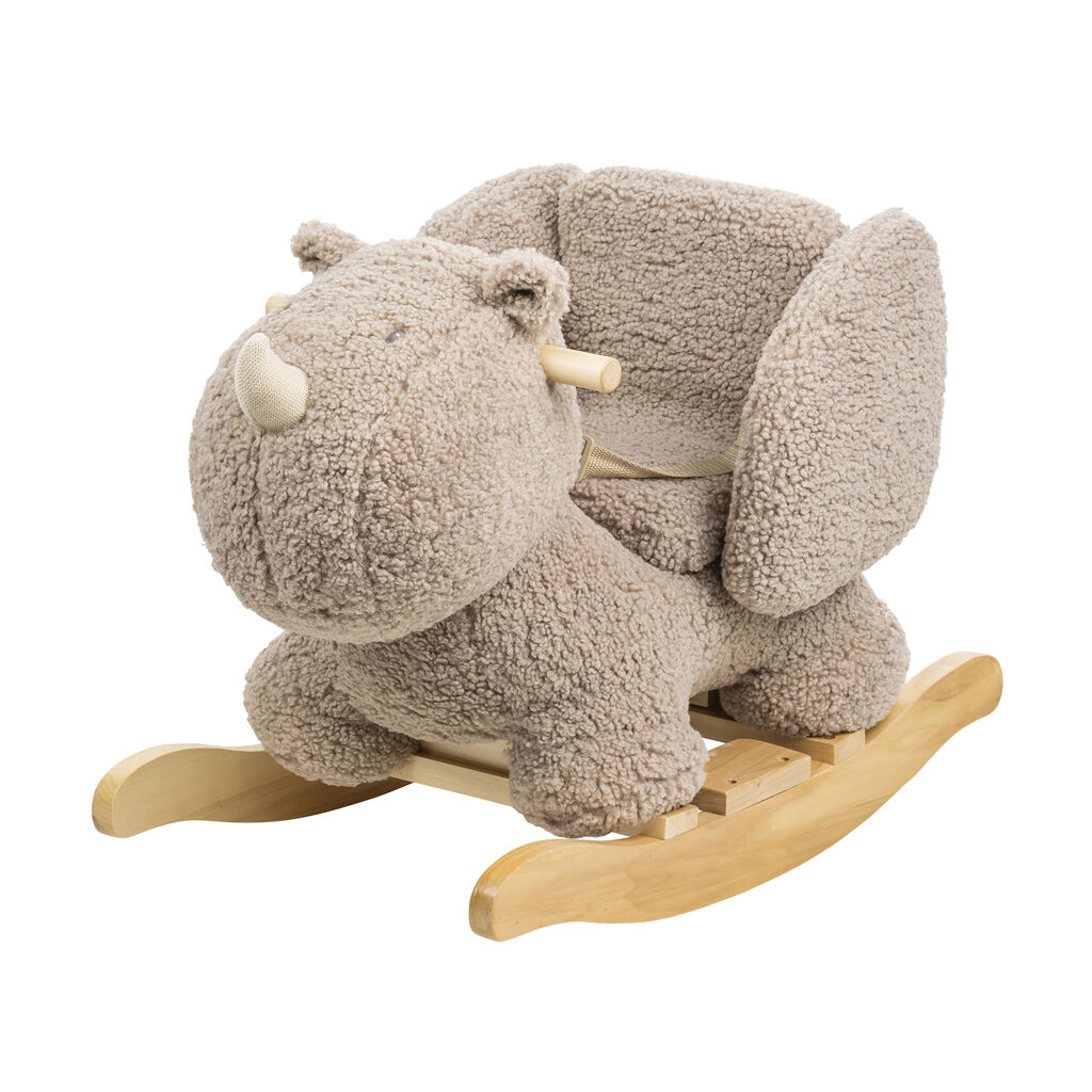 E-shop NATTOU Hojdačka Teddy plyš nosorožec taupe 10m+