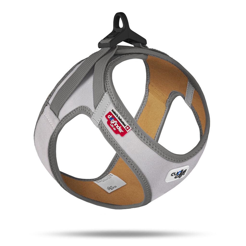 E-shop CURLI Postroj pre psov Glow Reflective Gray L, 8-13 kg