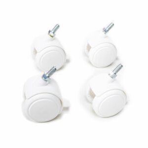 MIMIKO Kolieska na postieľku s poistkou biele 122482026 - Kiságy kiegészítő és tartozék