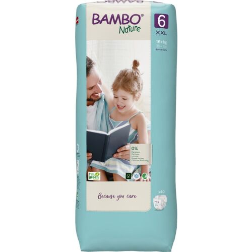 BAMBO Nature pelenkák 6-os méret XXL, 16 kg-tól, 40 darabos