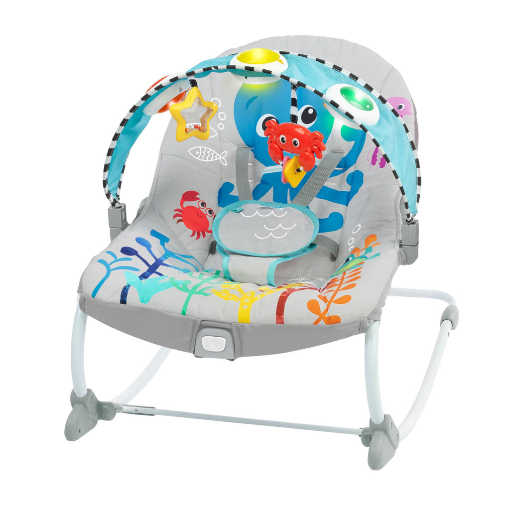 E-shop Hudobná vibračná stolička Baby Einstein Kick to It Opus do 18 kg