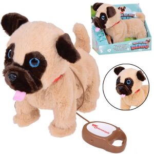 Doggie Benio interactiv, o jucărie de pluș mops care merge și latră, perfect pentru copiii care iubesc câinii - Plușuri interactive