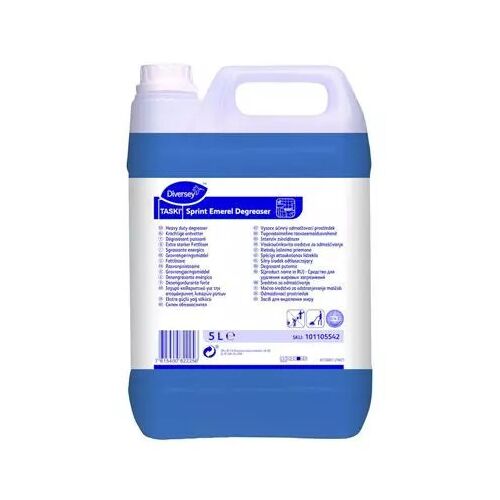 TASKI Sprint Emerel Degreaser intenzív, foszfátmentes, gyorsan eltávolítja a szennyeződéseket, tartósan illatosít 5L (2db/karton)
