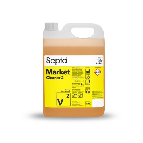 Padlótisztító szer gres, terazzo, padlólap és műanyag padlók tisztítására SEPTA MARKETCLEANER 2 V2 5L 122555042