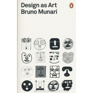 Bruno Munari: Design as Art könyvborító. Látványtervezési, grafikai és ipari tervezési betekintések. - Idegennyelvű könyv