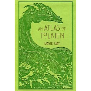 David Day: An Atlas of Tolkien könyvborító sárkány illusztrációval - Pyramid
