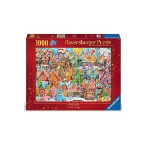 Ravensburger Vianočná Perníková dedina Puzzle 1000 dielikov Krabica - Ravensburger Puzzle