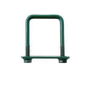 EmaConstruct zöld kerítéspanel bilincs lemezzel és anyákkal 100x100 mm-es külső csőhöz