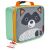 Skip Hop Zoo insulated lunch bag, raccoon design, for kids, 3 years and up, side view