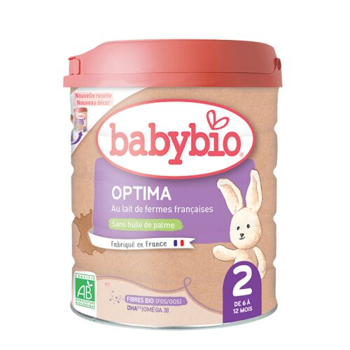 BABYBIO OPTIMA 2 bio csecsemőtápszer 800 g 122558525 - Baba étel és ital