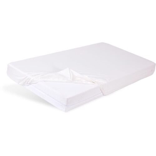 BABYMATEX Bambus Matratzenschoner mit Gummizug, Weiß, 60x120 cm