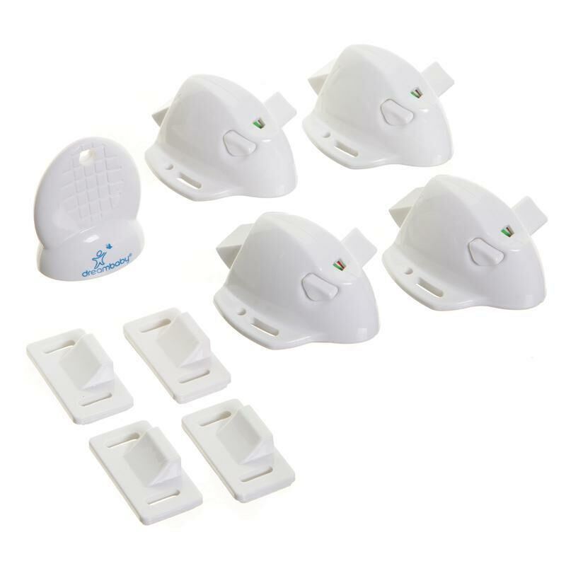 E-shop DREAMBABY Zámky magnetické 4 kusy + magnetický kľúč