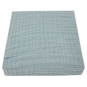 EKO Plachta mušelínowa w kolorze niebieskim, 60x120 cm - Prześcieradło dla niemowląt i dzieci