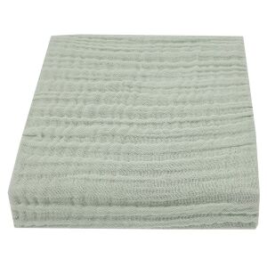 EKO Mint Muslin Fitted Sheet for Crib, 60x120 cm - Eko