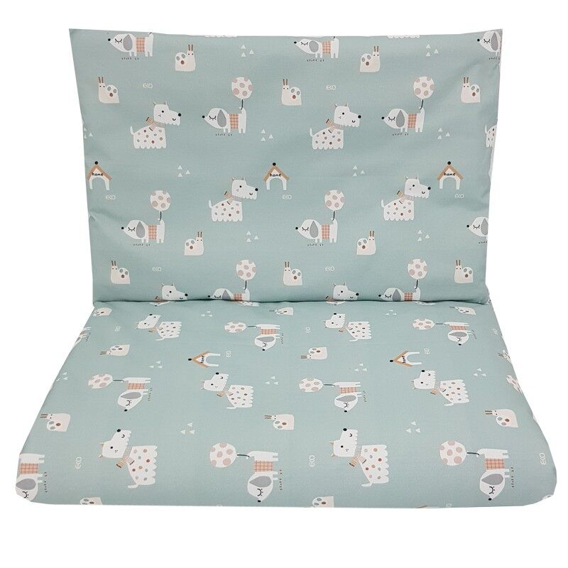 E-shop EKO Bielizeň posteľná 2-dielna bavlnená s potlačou Dogs Mint 40x6...