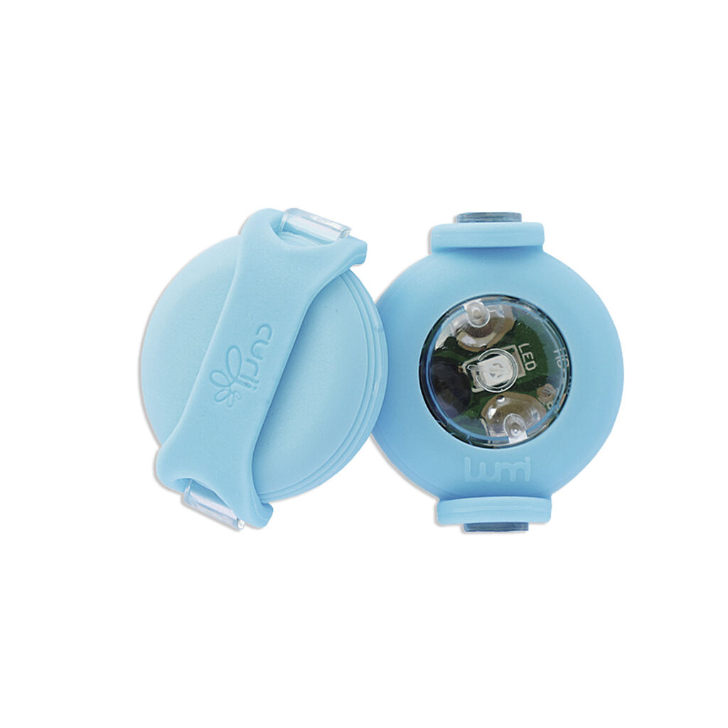 E-shop CURLI Luumi LED bezpečnostné svetielko na obojok CYAN