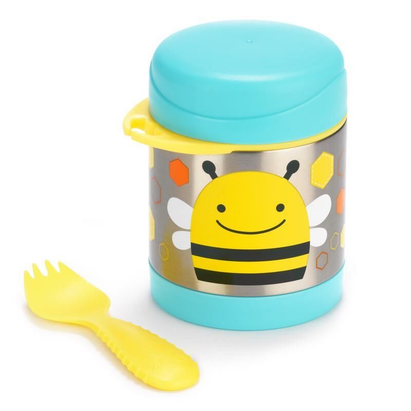E-shop SKIP HOP Zoo Termoska na jedlo s lyžičko/vidličkou Včielka 325 ml, 3r+