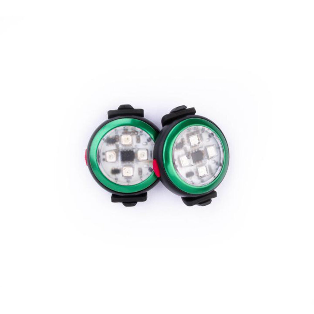 E-shop CURLI Luumi LED bezpečnostné svetielko dobíjacie na obojok GREEN