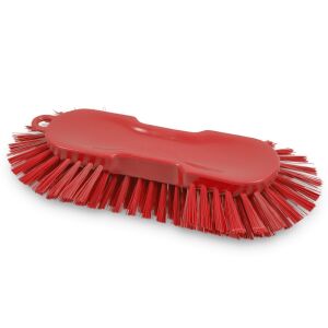 Igeax nagy ergonomikus kézi súroló kefe lekerekített végekkel, piros - Igeax