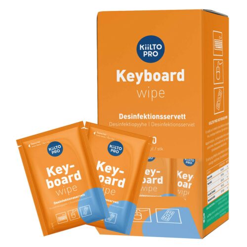 Kiilto Pro Keyboard Wipes billentyűzet fertőtlenítő kendő, 80 db 122565278