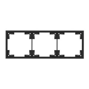 Cadru triplu Commel negru 122565288 - Rame pentru întrerupătoare