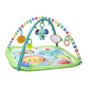 Bright Starts Wild Wiggles Activity Gym with colorful play mat and hanging toys - Baby Gyms & Play Mat
