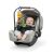 Baby in car seat playing with Baby Einstein Cal-a-Puller