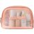 Rózsaszín WASHBAG kozmetikai táska utazáshoz, átlátszó design