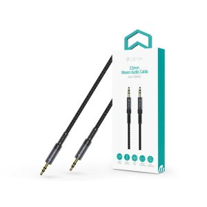 Devia iPure Series Woven AUX 3,5/3,5mm jack audio kábel 1m - fekete 122573573 - Devia